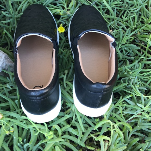 STQ, Black , Low Top, Slip On, Synthetic Leather, Loafer, Fashion Sneaker, SZ 10 - Picture 4 of 6